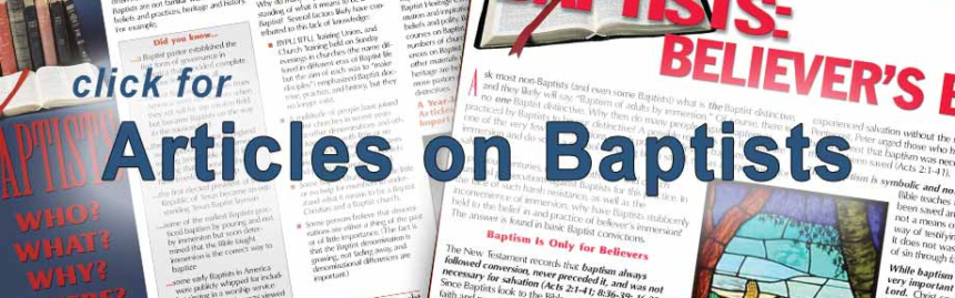Click for Articles on Baptist Heritage